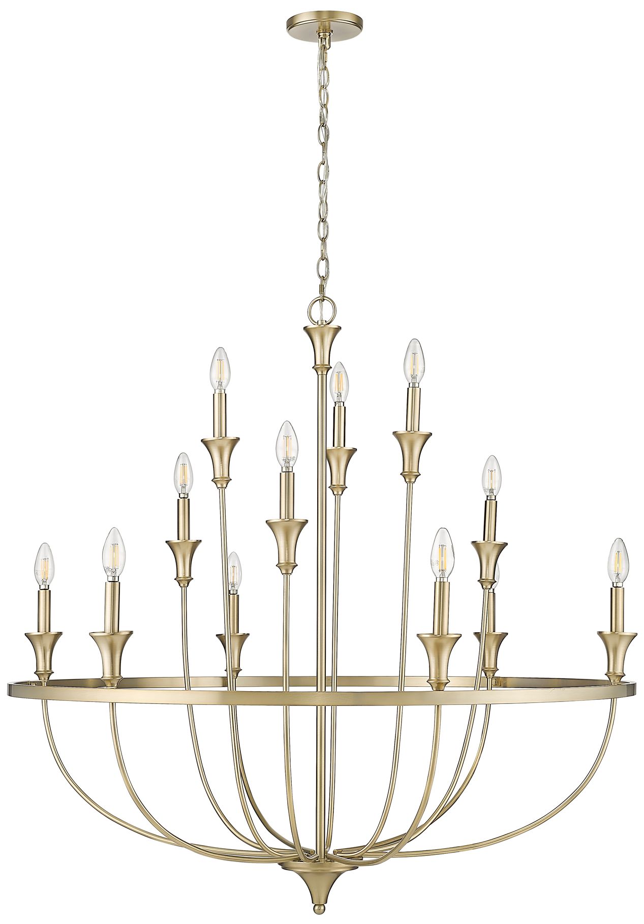 Image 4 Emery 40 1/4" Wide Modern Gold 12-Light Chandelier more views