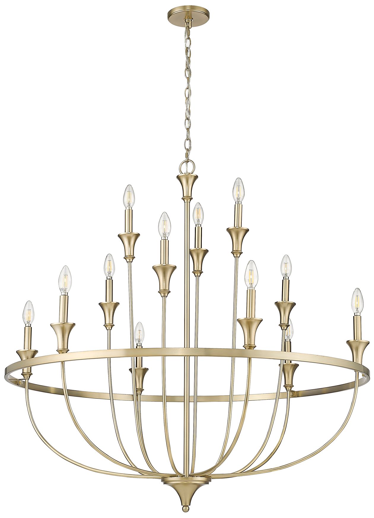 Image 5 Emery 40 1/4" Wide Modern Gold 12-Light Chandelier more views