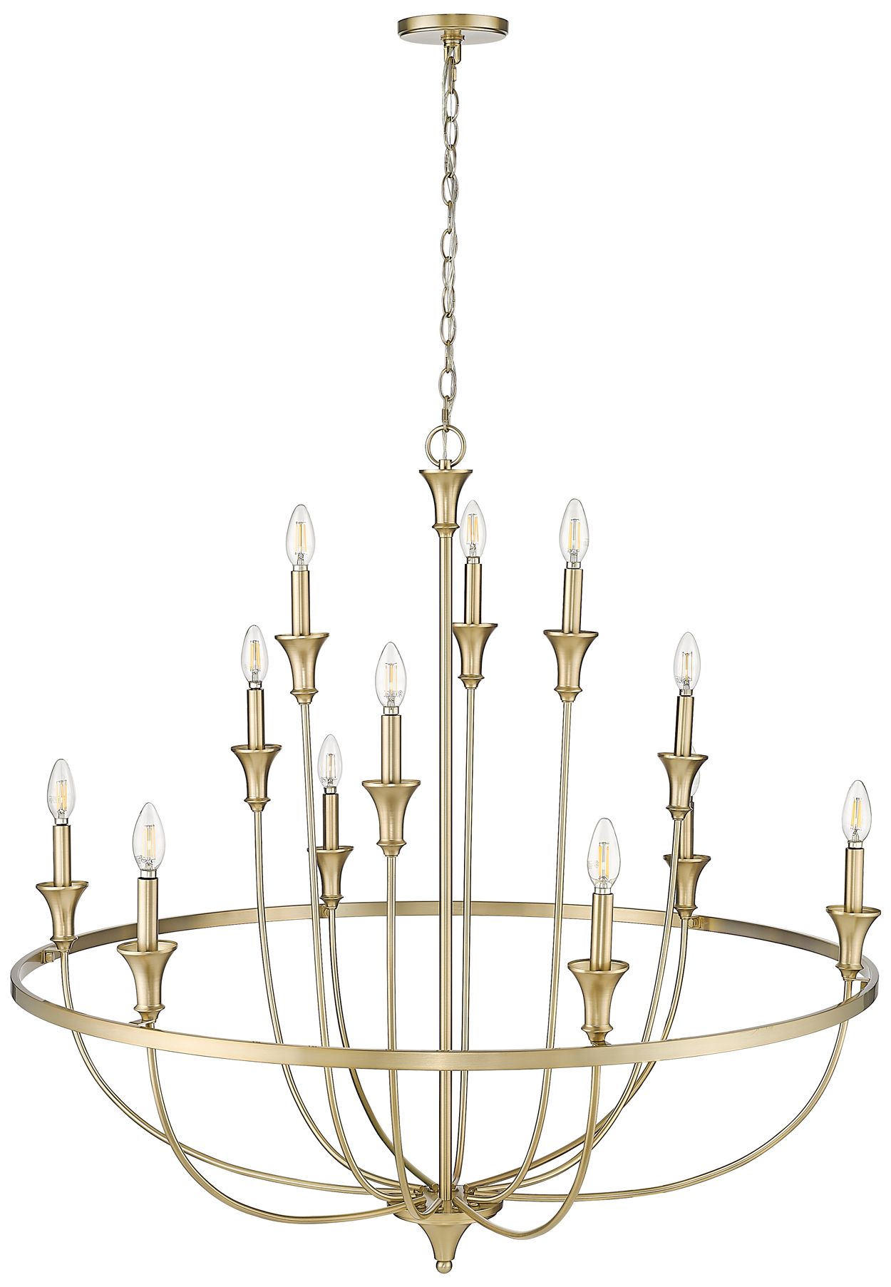 Image 6 Emery 40 1/4" Wide Modern Gold 12-Light Chandelier more views