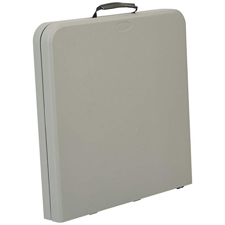 Image 4 Emery 48" Wide Gray Fold in Half Outdoor Multi-Purpose Table more views