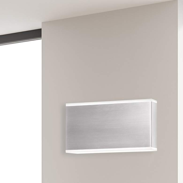 Image 2 Emery 5" High Satin Chrome 20W LED Wall Sconce more views
