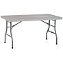 Emery 60" Wide Light Gray Outdoor Multi-Purpose Table