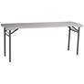 Emery 70 1/2" Wide Gray Training Outdoor Multi-Purpose Table