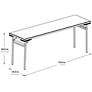 Emery 70 1/2" Wide Gray Training Outdoor Multi-Purpose Table