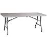 Thumbnail1 of Emery 72" Wide Gray Center Fold Outdoor Multi-Purpose Table