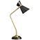 Emery Vintage Bronze and Matte Black Desk Lamp