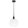 7_Emett 1 Lt Black And Clear Glass Pendant more views
