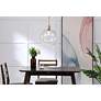 3_Emett 1 Lt Brass And Clear Glass Pendant more views