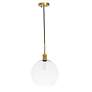 4_Emett 1 Lt Brass And Clear Glass Pendant more views