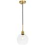 2_Emett 1 Lt Brass And Clear Glass Pendant