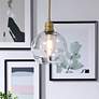 1_Emett 1 Lt Brass And Clear Glass Pendant