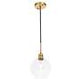 4_Emett 1 Lt Brass And Clear Glass Pendant more views