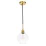 5_Emett 1 Lt Brass And Clear Glass Pendant more views