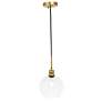6_Emett 1 Lt Brass And Clear Glass Pendant more views