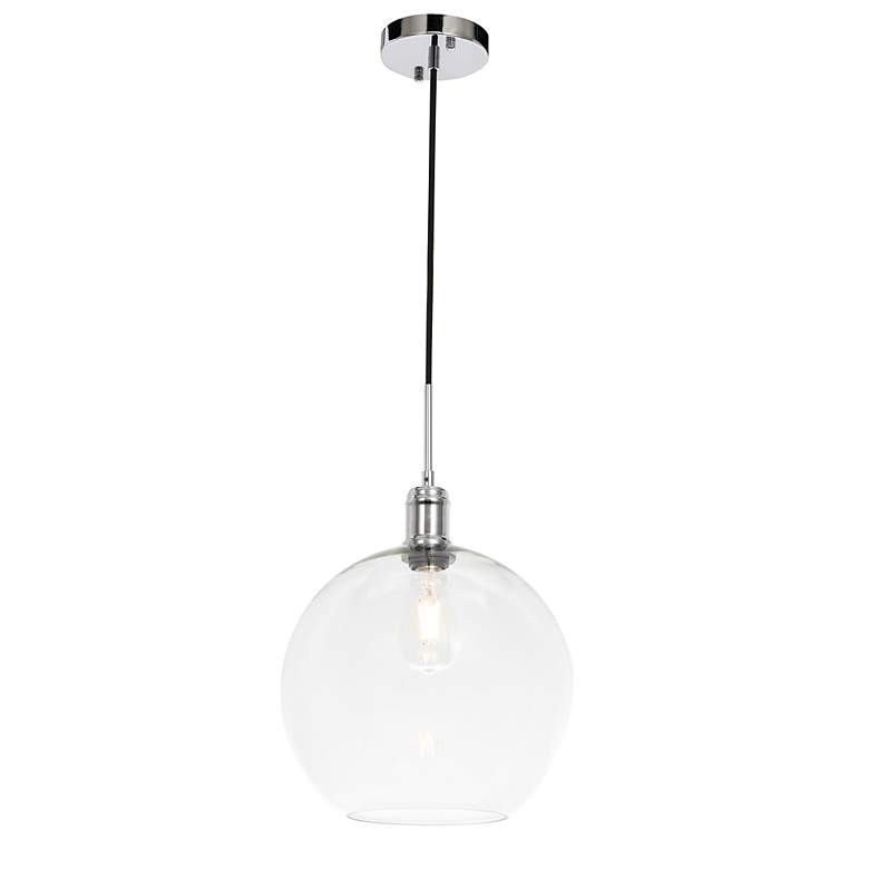 Image 5 Emett 1 Lt Chrome And Clear Glass Pendant more views