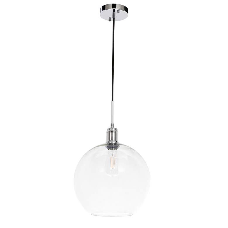 Image 6 Emett 1 Lt Chrome And Clear Glass Pendant more views