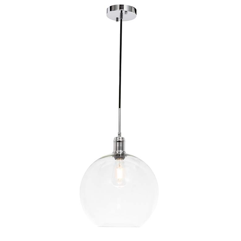Image 7 Emett 1 Lt Chrome And Clear Glass Pendant more views