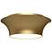 Emiko 13" Wide Brushed Gold Ceiling Light