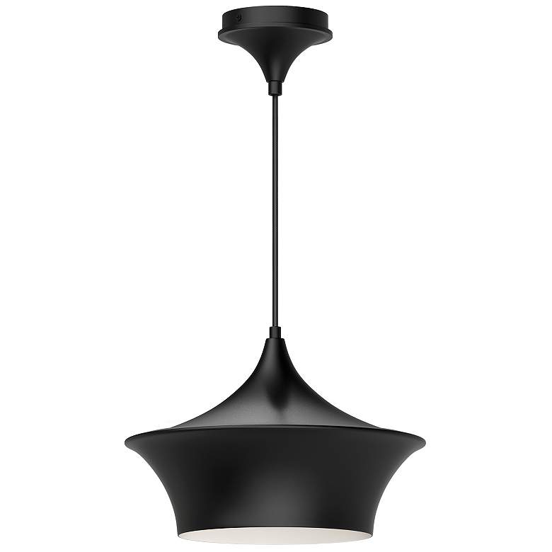 Image 1 Emiko 13" Wide Matte Black Pendant Light