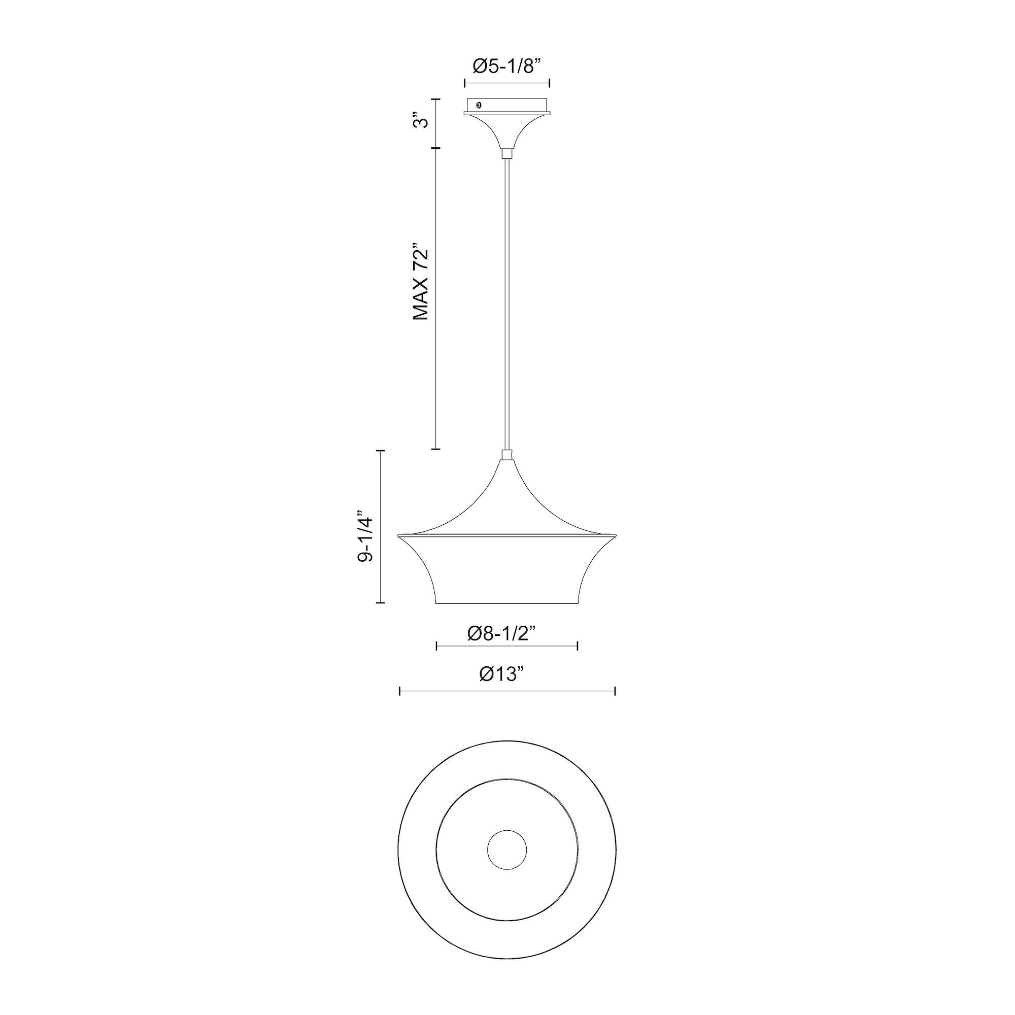 Image 5 Emiko 13" Wide Matte Black Pendant Light more views