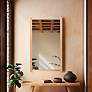 4_Emil Bleached Oak 24" x 40" Rectangular Vanity Wall Mirror more views