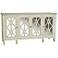 Emila 64" Wide Florence White 4-Door Mirrored Server Table