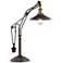 Emile Oil-Rubbed Bronze Industrial Desk Lamp with USB Dimmer