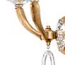 2_Emilea 20"H x 13"W 2-Light Crystal Wall Sconce in French Gold more views