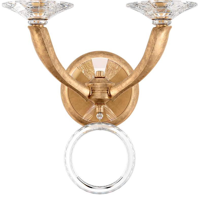 Image 3 Emilea 20"H x 13"W 2-Light Crystal Wall Sconce in French Gold more views