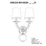 5_Emilea 20"H x 13"W 2-Light Crystal Wall Sconce in French Gold more views
