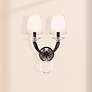 1_Emilea 20"H x 13"W 2-Light Crystal Wall Sconce in Jet Black