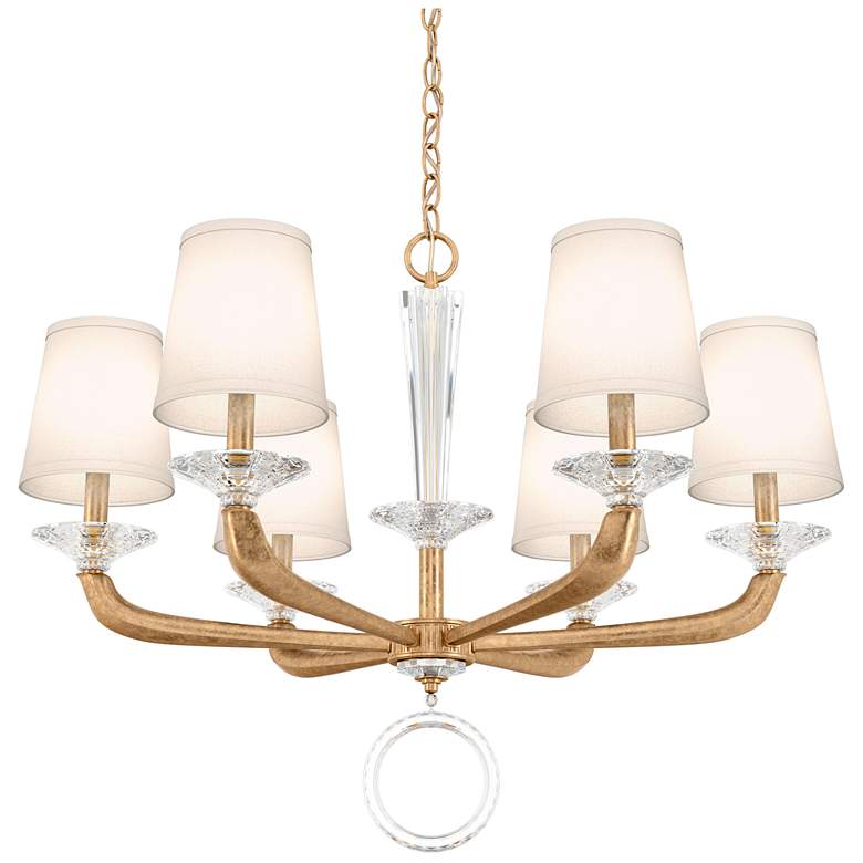 Image 1 Emilea 22.5"H x 30.5"W 6-Light Crystal Chandelier in French Gold