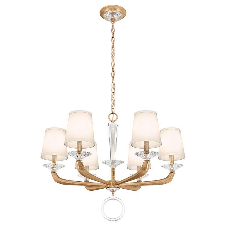 Image 5 Emilea 22.5"H x 30.5"W 6-Light Crystal Chandelier in French Gold more views