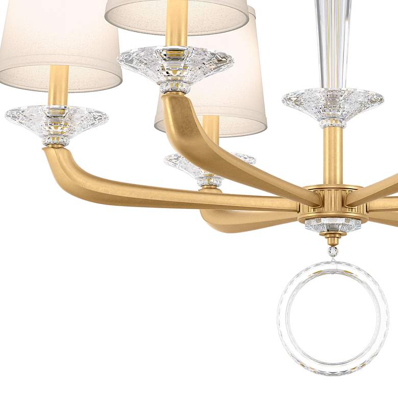 Image 4 Emilea 22.5"H x 30.5"W 6-Light Crystal Chandelier in Heirloom Gol more views