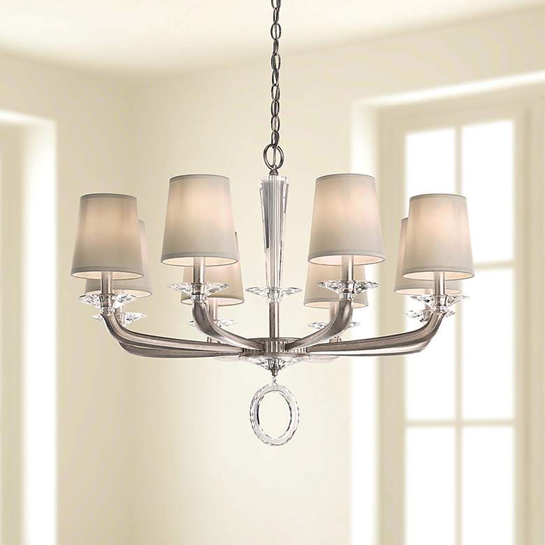 Image 1 Emilea 24"H x 33"W 8-Light Crystal Chandelier in French Gold