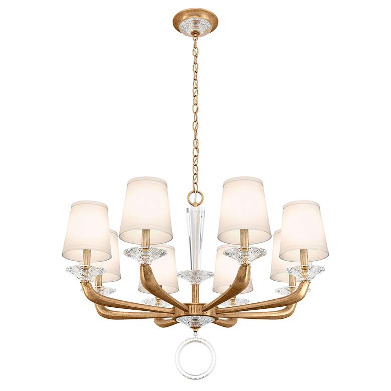 Image 4 Emilea 24"H x 33"W 8-Light Crystal Chandelier in French Gold more views