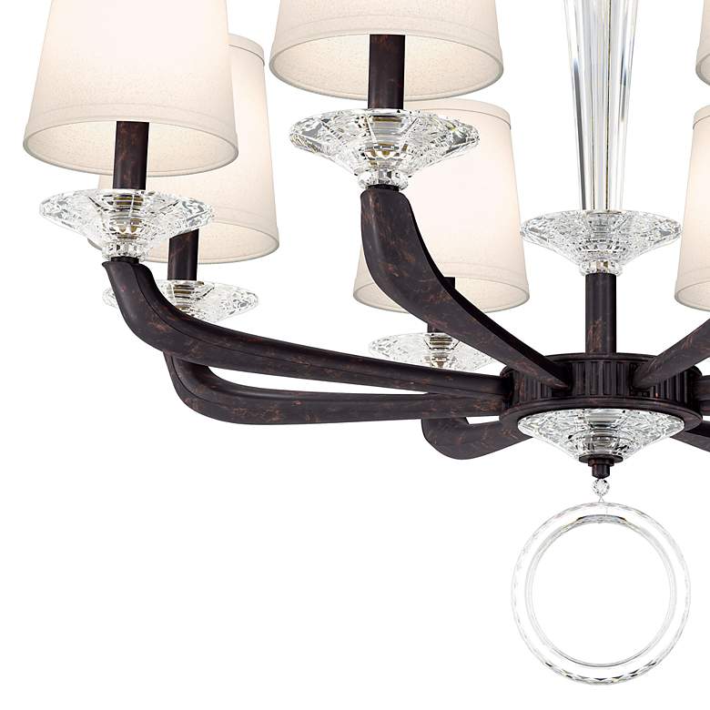 Image 4 Emilea 24"H x 33"W 8-Light Crystal Chandelier in Heirloom Bronze more views
