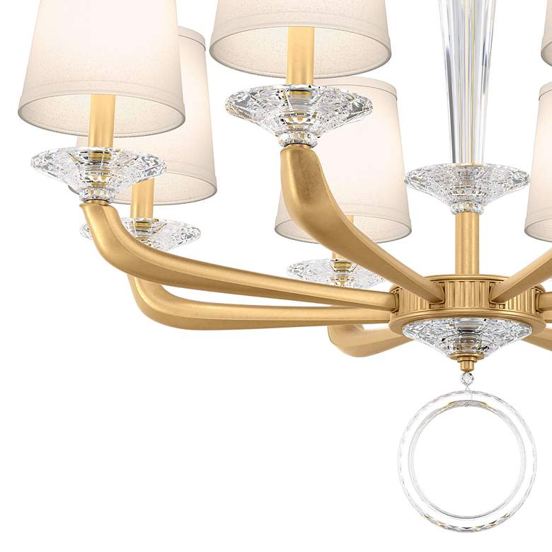 Image 3 Emilea 24"H x 33"W 8-Light Crystal Chandelier in Heirloom Gold more views
