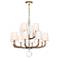 Emilea 31"H x 33.5"W 12-Light Crystal Chandelier in Etruscan Gold