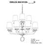 3_Emilea 31"H x 33.5"W 12-Light Crystal Chandelier in Heirloom Gold more views