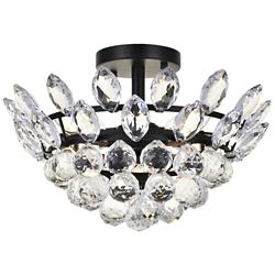 Emilia 14" Flush Mount In Black