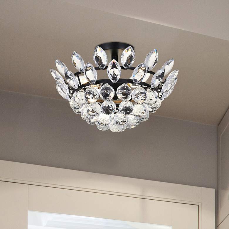 Image 1 Emilia 14" Flush Mount In Black