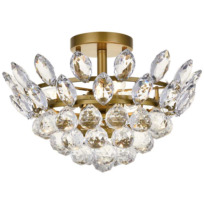 Image 2 Emilia 14" Flush Mount In Brass