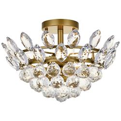 Emilia 14" Flush Mount In Brass