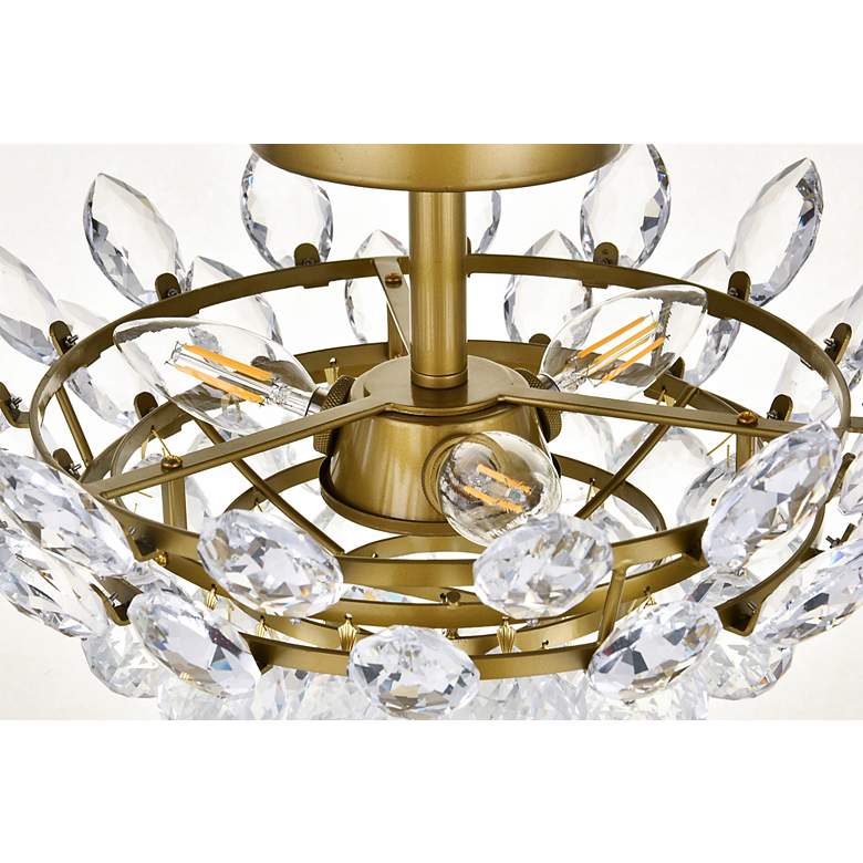 Image 7 Emilia 14" Flush Mount In Brass more views