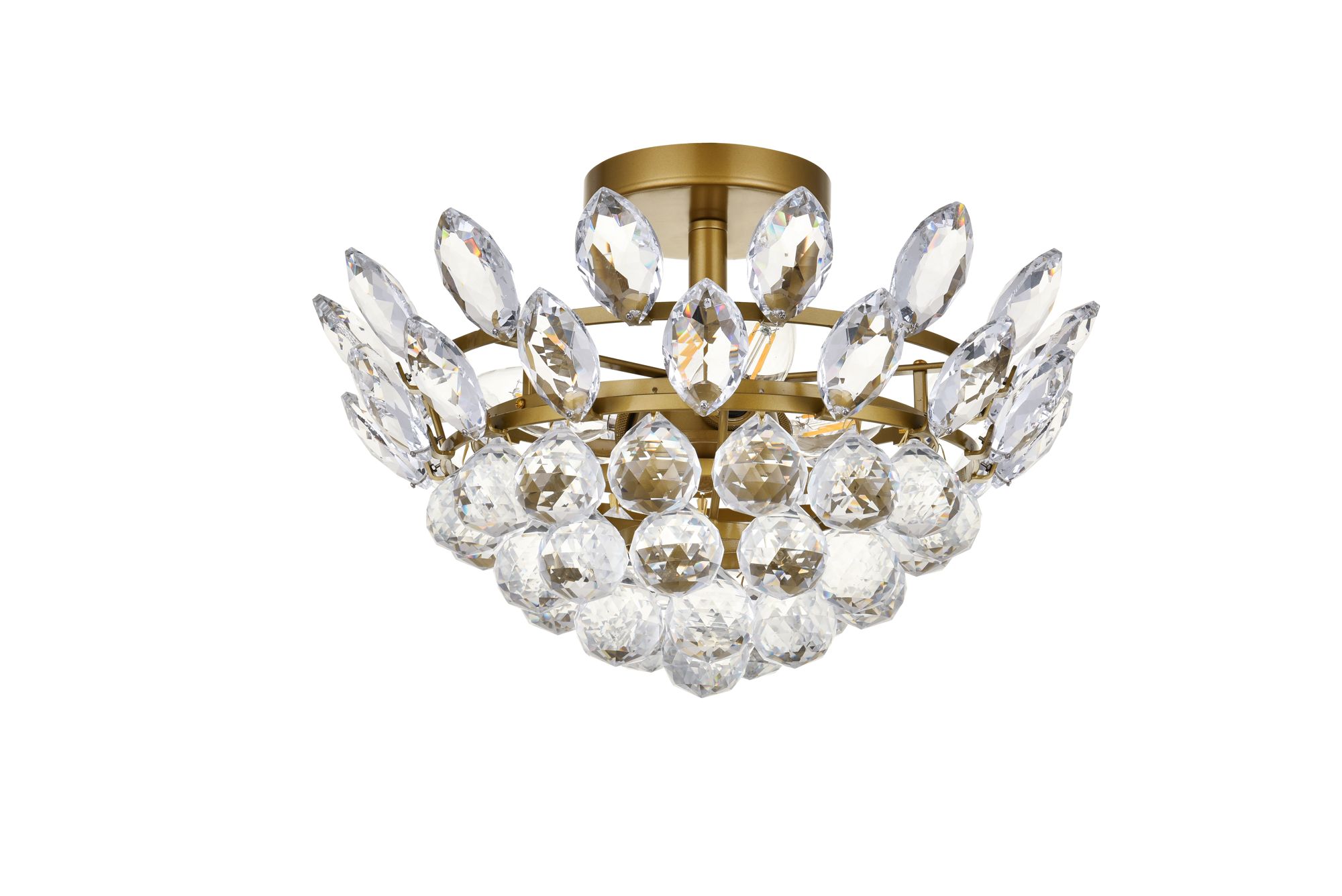 Emilia 14" Flush Mount In Brass