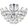 2_Emilia 14"W Chrome and Clear Crystal 3-Light Ceiling Light
