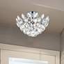 1_Emilia 14"W Chrome and Clear Crystal 3-Light Ceiling Light