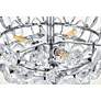 7_Emilia 14"W Chrome and Clear Crystal 3-Light Ceiling Light more views