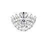 Emilia 14"W Chrome and Clear Crystal 3-Light Ceiling Light